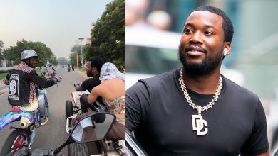 Meek Mill geared up for an epic Afro Nation performance tonight following viral bike streaks upon arrival!
