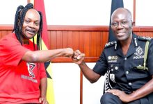 Daddy Lumba pays a courtesy call to the IGP