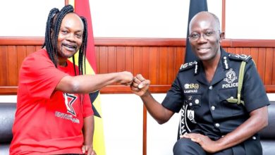 Daddy Lumba pays a courtesy call to the IGP