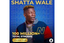 Shatta Wale Joins Boomplay's Golden Club with 100M Streams