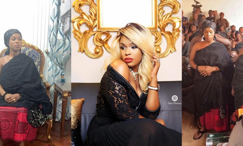 Ghanaian female rapper, Lousika enstooled queen mother of Manso Nkwanta!