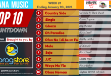 2023 Week 1: Ghana Music Top 10 Countdown