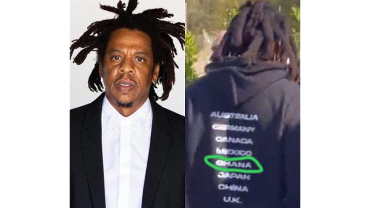 Could Jay-Z be confirming Ghana as part of stops for Beyonce's Renaissance world tour in this photo?
