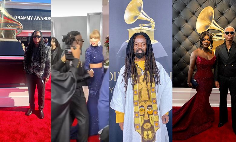 Watch how Ghana stepped out in style for the 65th Grammy Awards with KiDi, Stonebwoy, Edem, Dentaa, Rocky Dawuni & Nabeyin!
