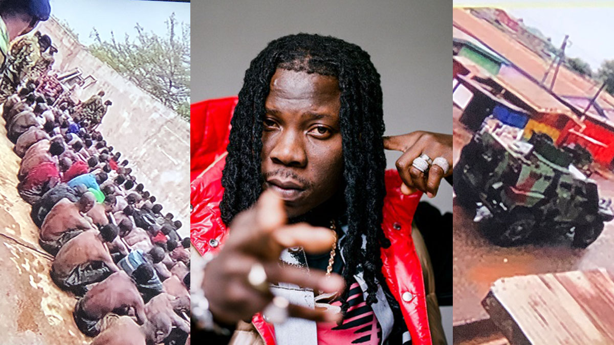 Stonebwoy condemns both military brutality & mob action on soldier at Ashaiman while in New York!