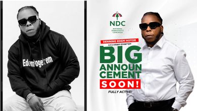 Edem has a "Big Announcement" coming your way this Wednesday as he joins the NDC!