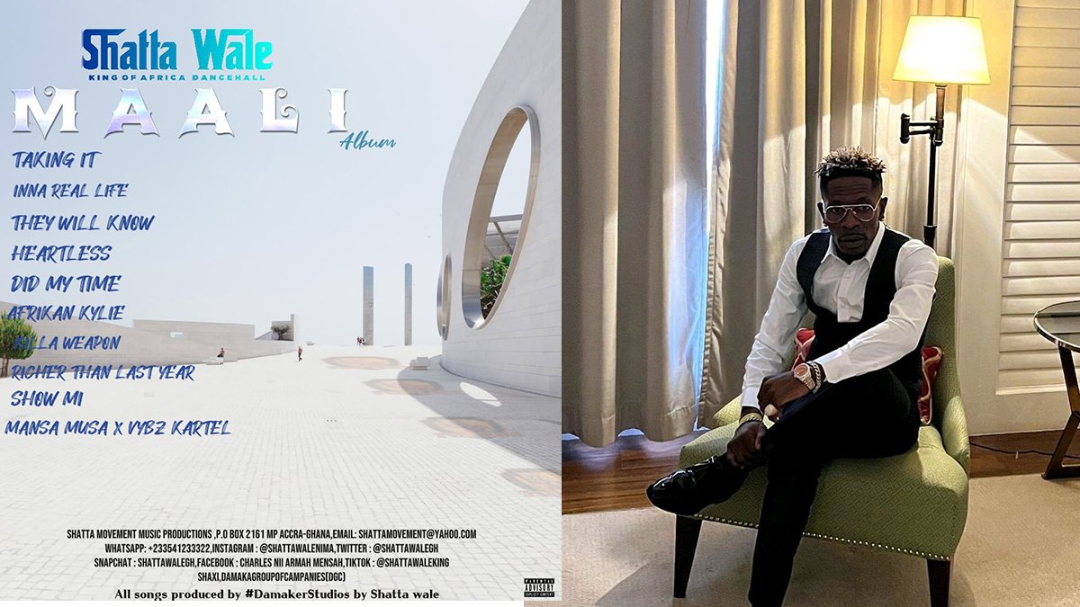 Shatta Wale calls for his flowers as Maali album receives low buzz in Ghana despite hitting 1m Audiomack streams & #3 on USA iTunes Reggae Chart