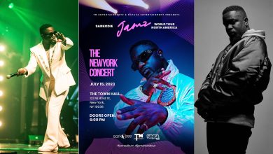 SARKODIE readies JAMZ concert at NYC TOWN HALL as first stop of World Tour on July 15!