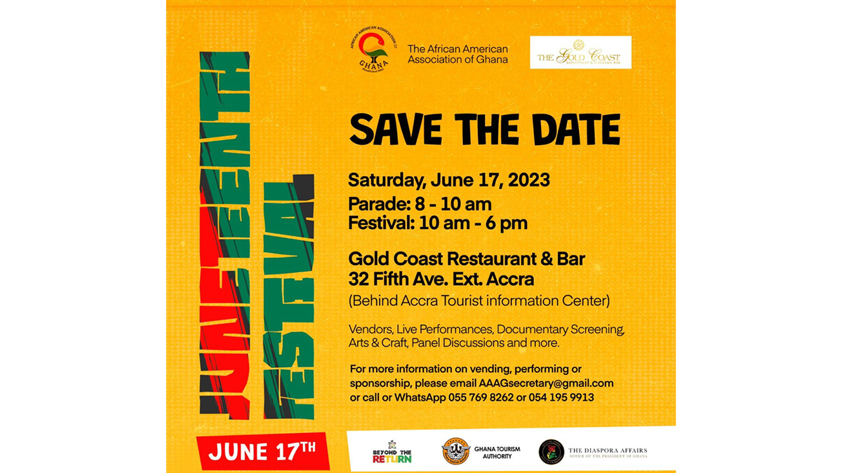 The African American Association of Ghana presents unforgettable Juneteenth celebration slated for June 17