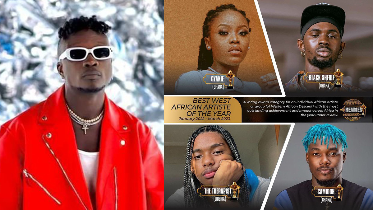 Blacko, Camidoh, Gyakie Nominated in 2023 Headies Awards; Kofi Jamar on 2 Nominated Albums