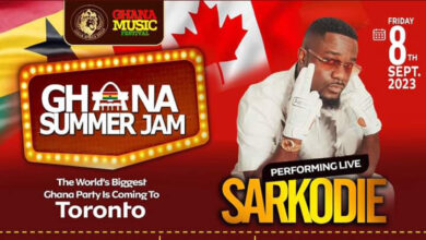 Sarkodie Set to Perform at Ghana Summer Jam in Canada | Get Your Tickets Now!