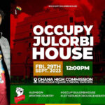 Stonebwoy, Kwaw Kese, Pappy Kojo, Banzy Banero, Kofi Mole, other Artists that showed up on grounds for #OccupyJulorbiHouse demo!