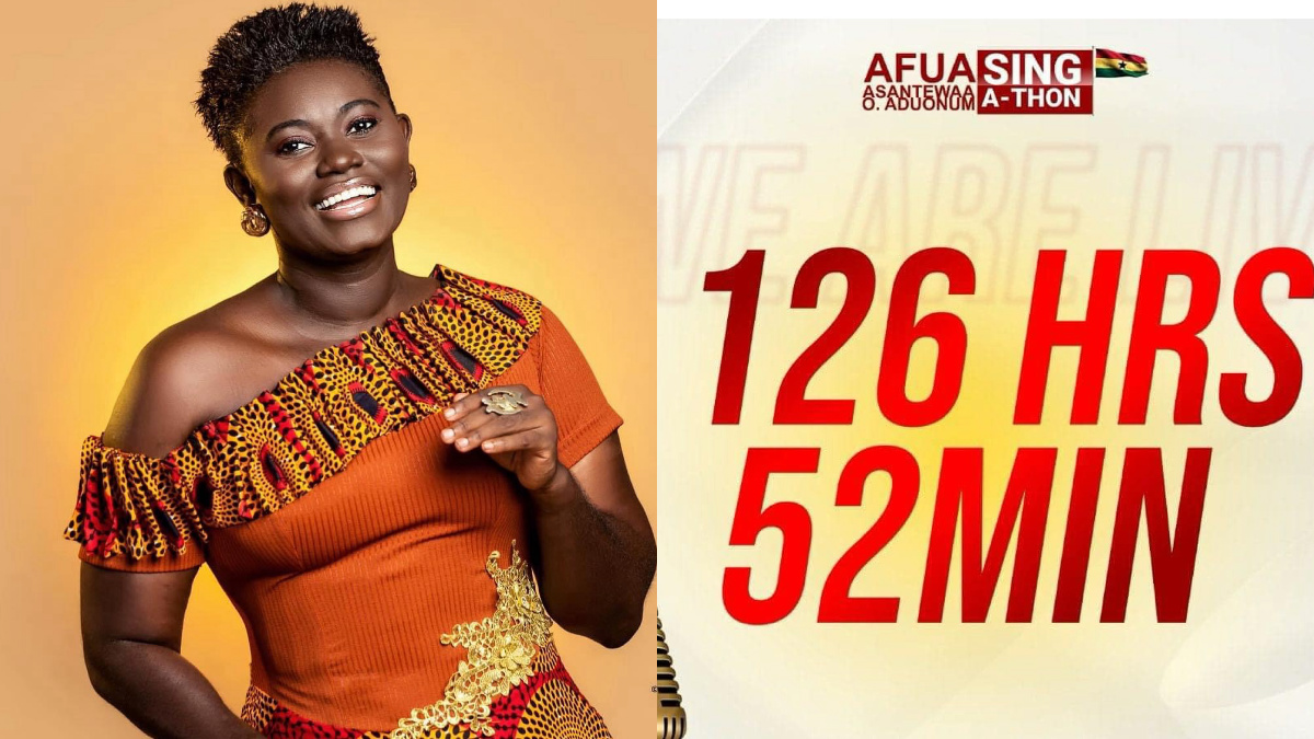 Afua Asantewaa Owusu Aduonum ends Guinness World Record singing marathon