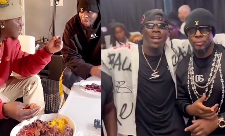 Wyclef Jean Hails Stonebwoy as a Genius in the Industry While Enjoying Waakye with him - More HERE!