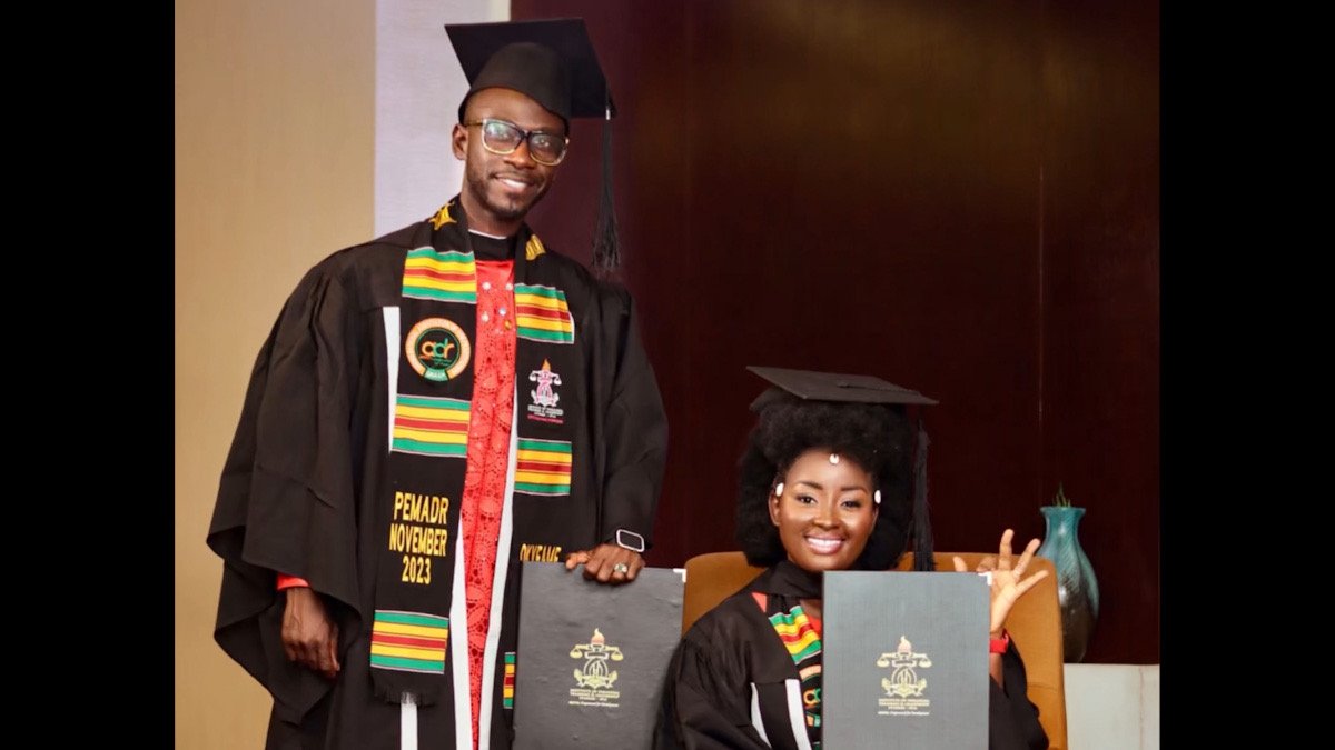 Okyeame Kwame and Wife Annica Achieve Academic Milestone Together. Photo Credit: Okyeame Kwame