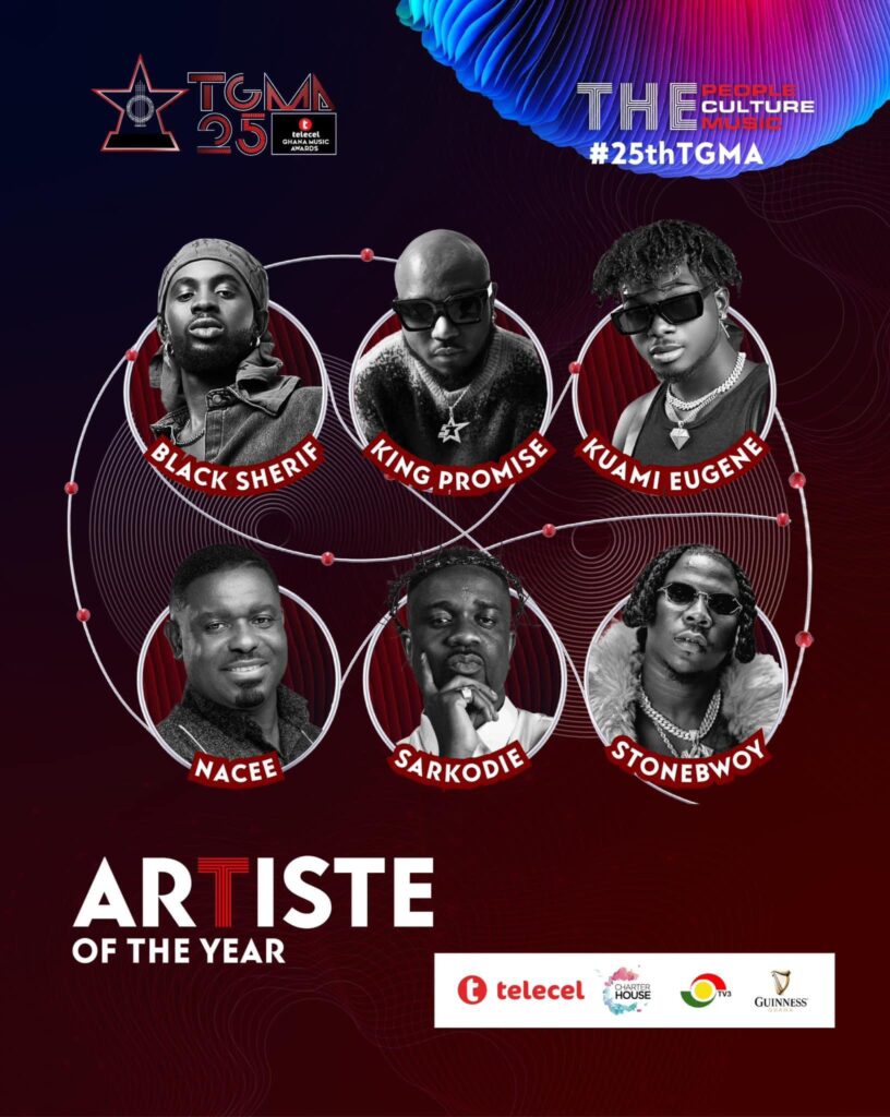 Artiste of the Year - Telecel Ghana Music Awards 2024
