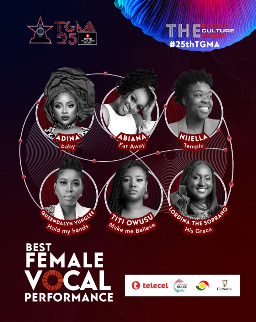 Best Female Vocal Performance - Telecel Ghana Music Awards 2024