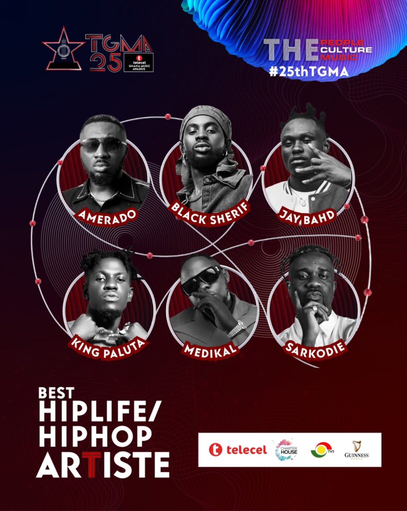 Best Hiplife / HipHop Artiste of The Year - Telecel Ghana Music Awards 2024