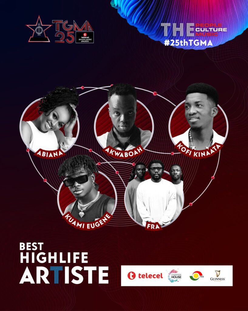 Best Highlife Artiste - Telecel Ghana Music Awards 2024