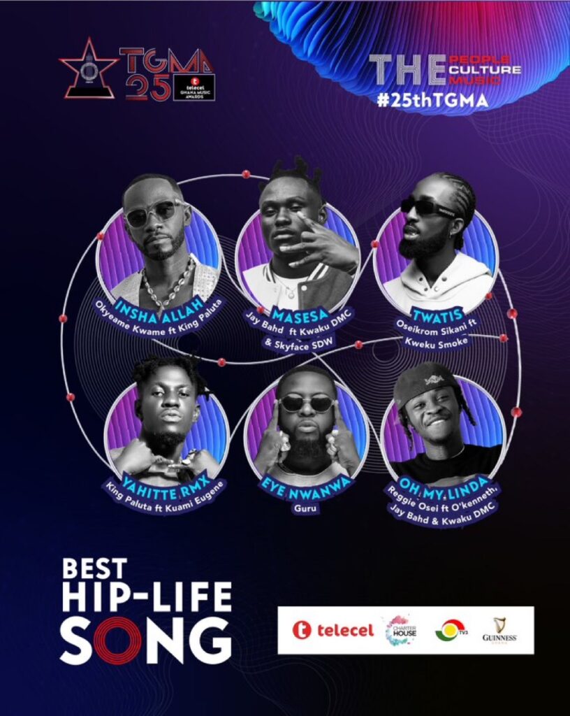 Best Hiplife Song - Telecel Ghana Music Awards 2024