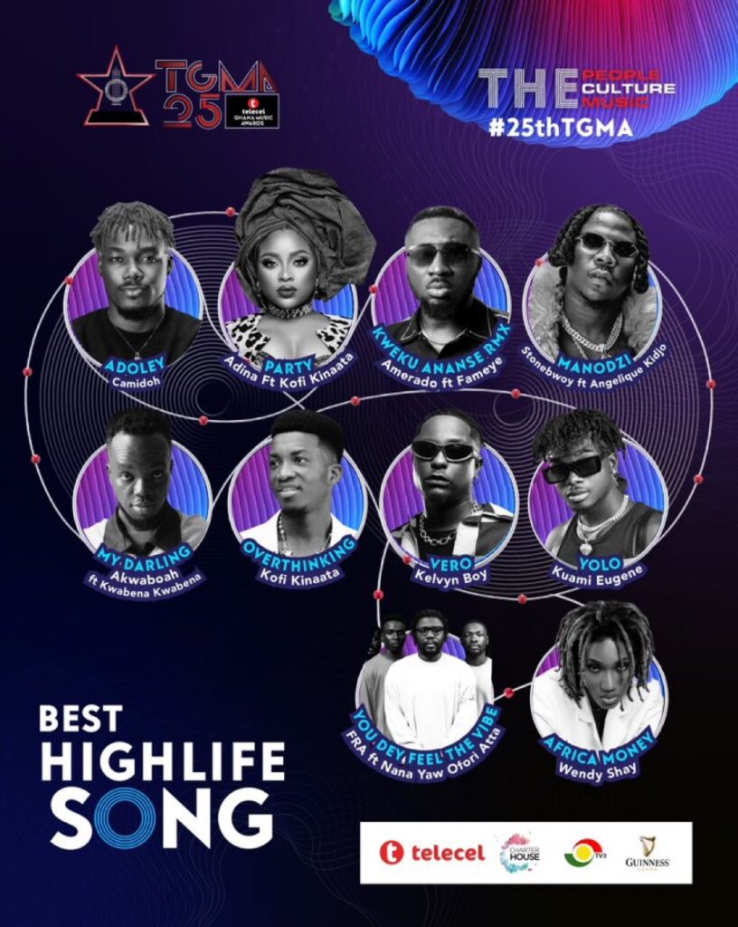 Best Highlife Song - Telecel Ghana Music Awards 2024