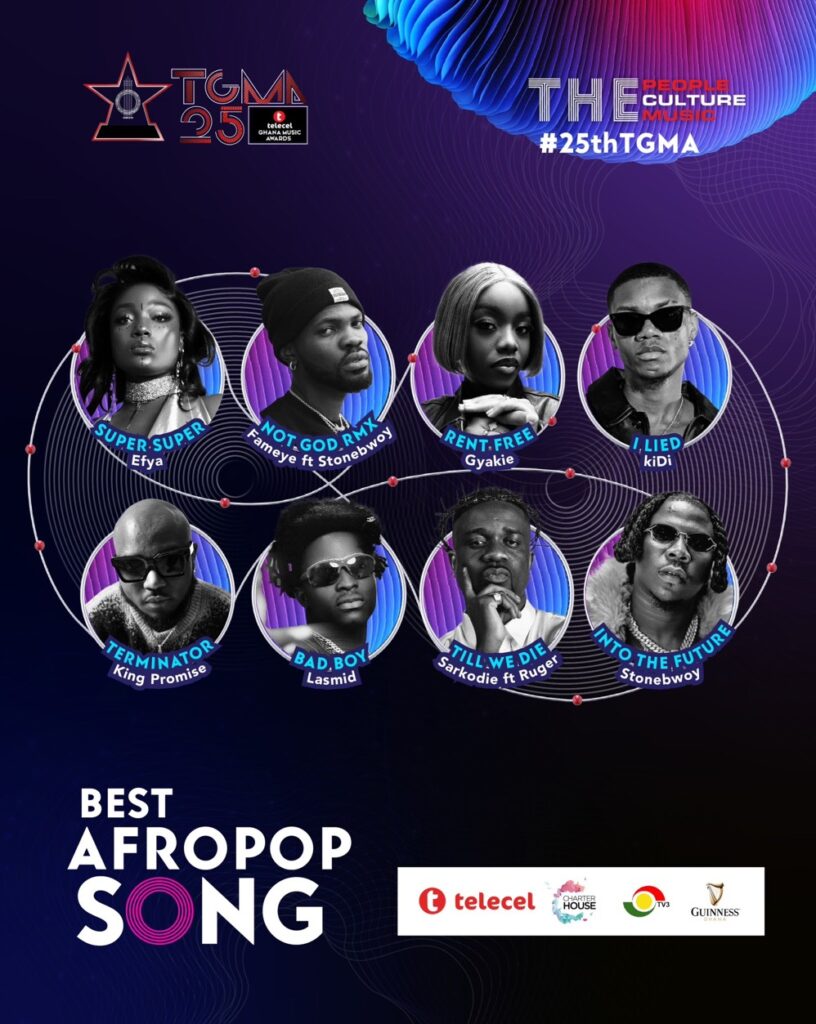 Best Afropop Song - Telecel Ghana Music Awards 2024
