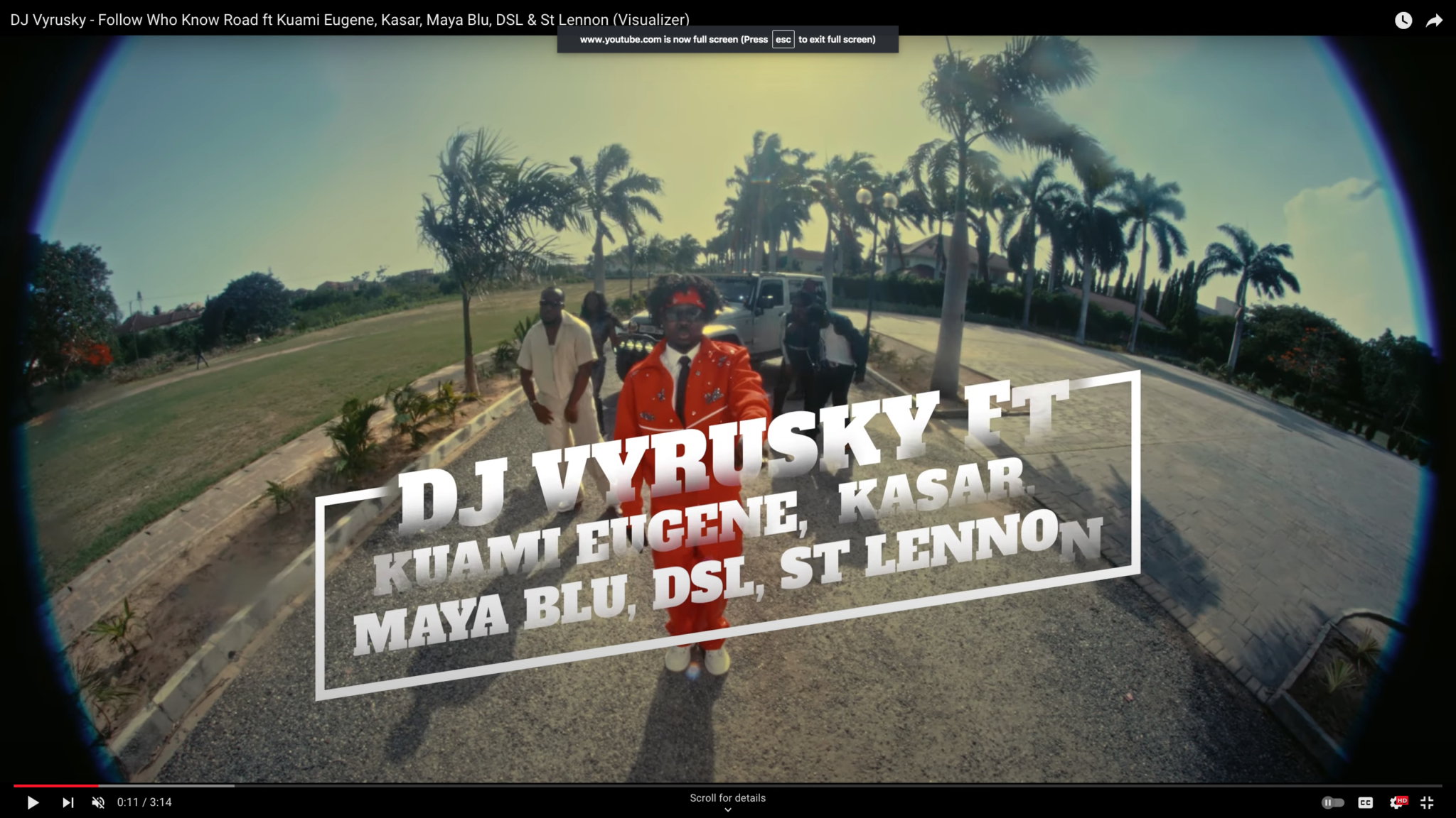 Follow Who Know Road by DJ Vyrusky feat. Kuami Eugene, Kasar, Maya Blu, DSL & St Lennon