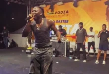 Stonebwoy wows the crowd at the Vodza Ecotourism Initiative and Easter show. Photo Credit: GNA