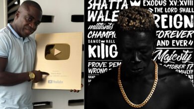 Shatta Wale Unveils Gold Plaque for Hitting 1 Million YouTube Subscribers; MiPROMO Media played a Major Role! - Full Details HERE!