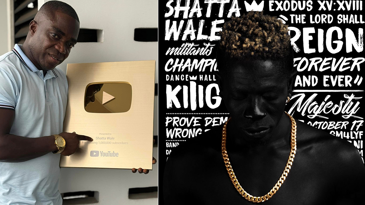 Shatta Wale Unveils Gold Plaque for Hitting 1 Million YouTube Subscribers; MiPROMO Media played a Major Role! – Full Details HERE!