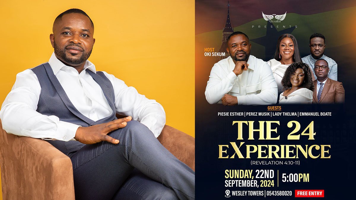 Oki Sekum Hosts Perez Musik, Piesie Esther, others at “The 24 Experience” Live Worship Recording this Sunday! – Full Details HERE!