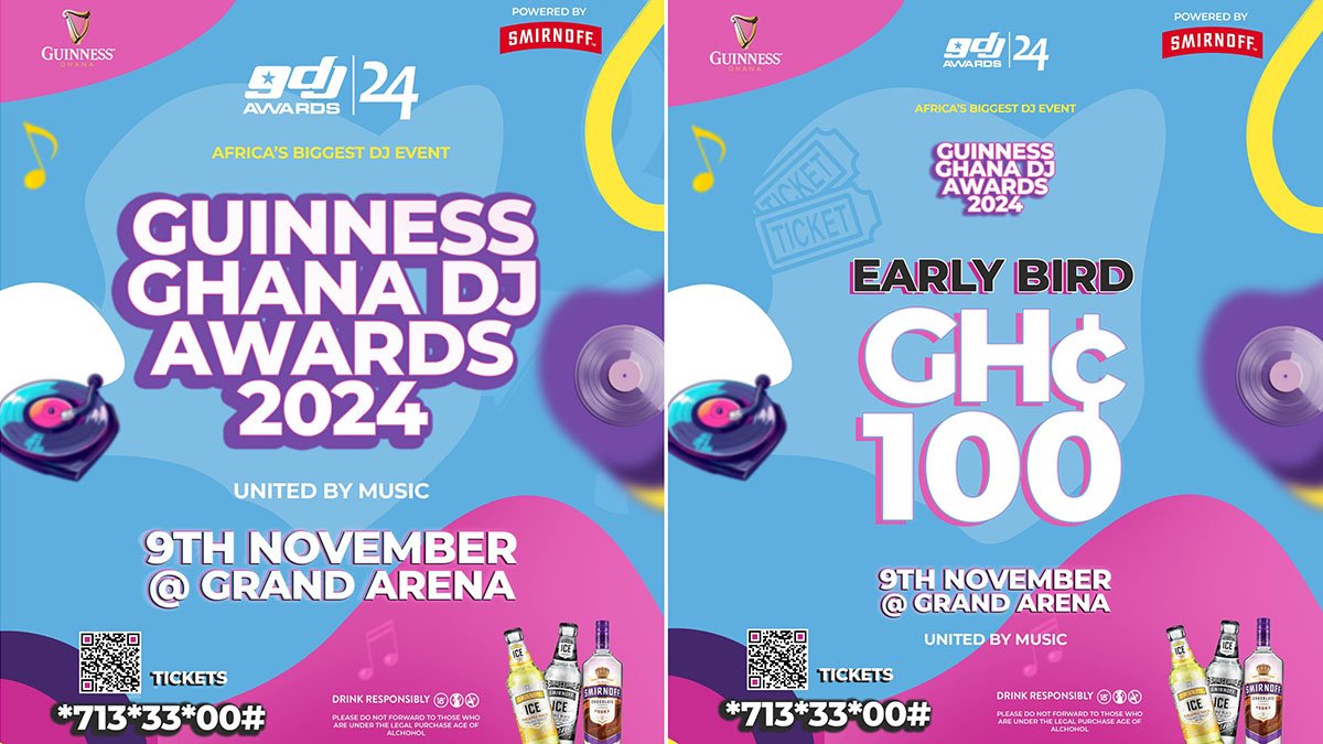 Guinness Ghana DJ Awards 2024 Set for November 9 at the Grand Arena – Full Details HERE!