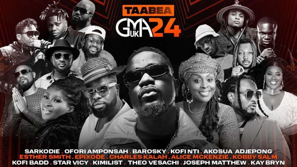 Tickets on sale for the Taabea Ghana Music Awards UK 2024 Ghana Music