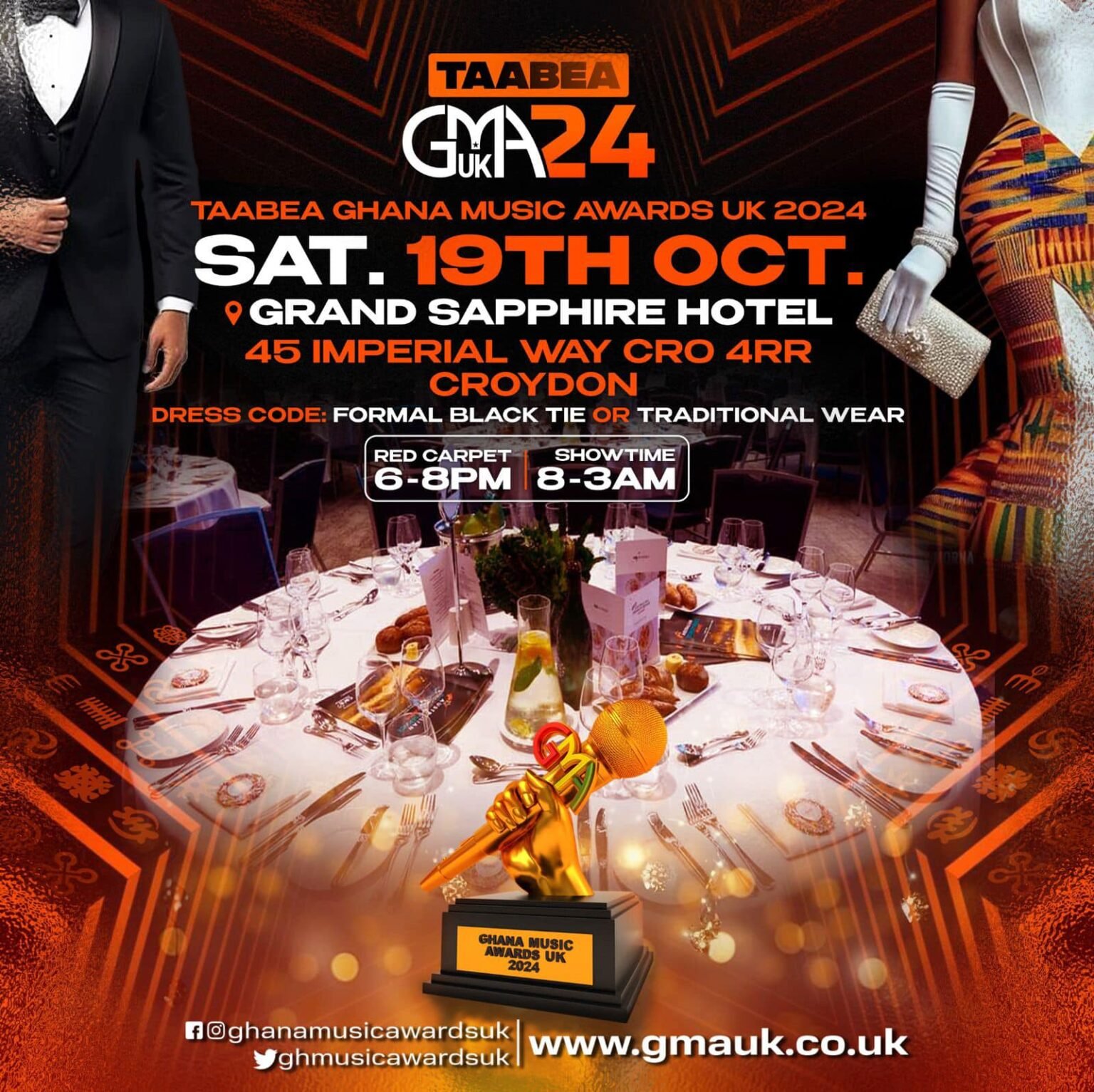 Tickets on sale for the Taabea Ghana Music Awards UK 2024 Ghana Music