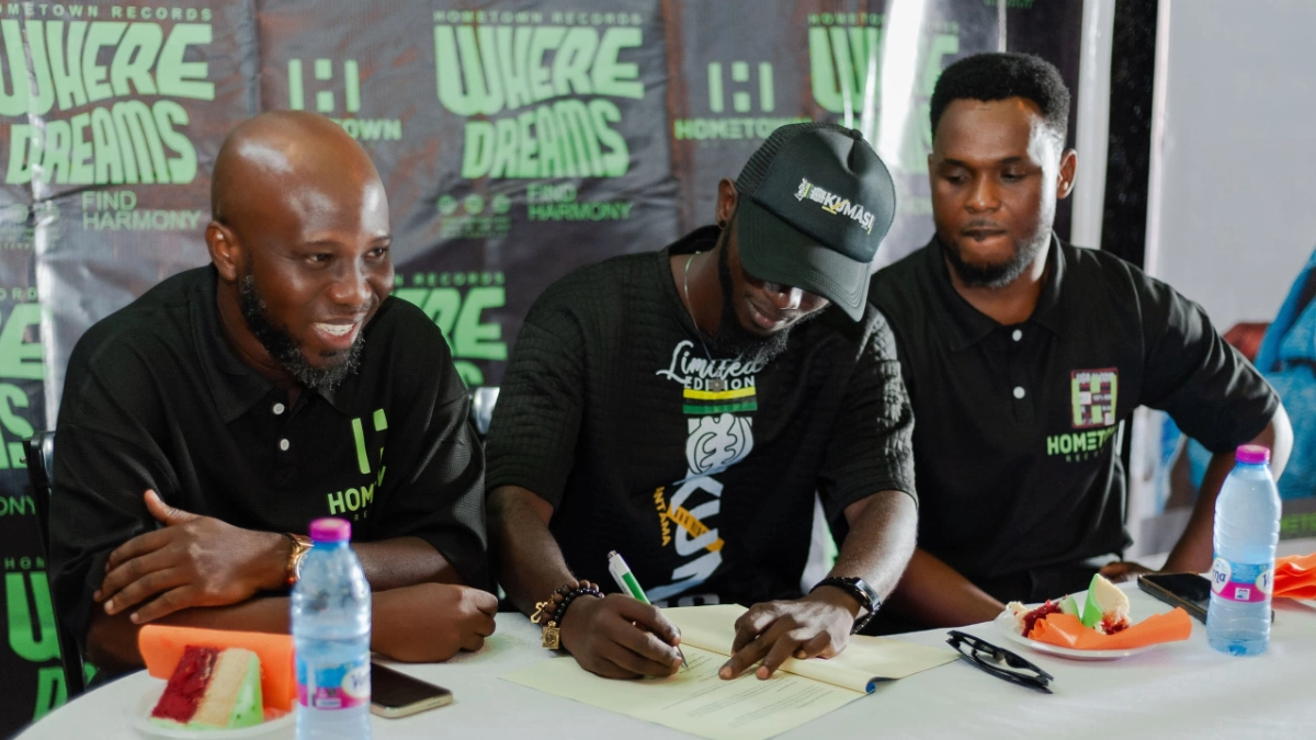 Hometown Records Launches in Kumasi, Signs First Artist Ben Brainy. Photo Credit: Hometown Records