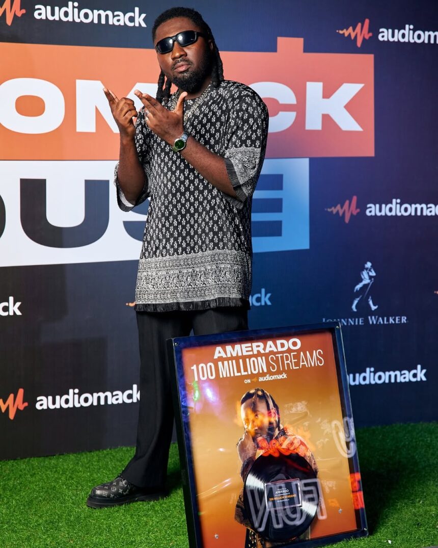 Amerado hits an incredible 100 million streams on Audiomack. Photo Credit: MicBurnerz Music