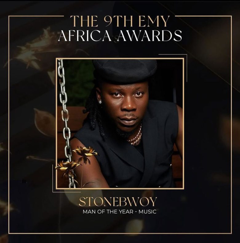 Stonebwoy - EMY Africa Man of the Year. Photo Credit: EMY Africa Awards