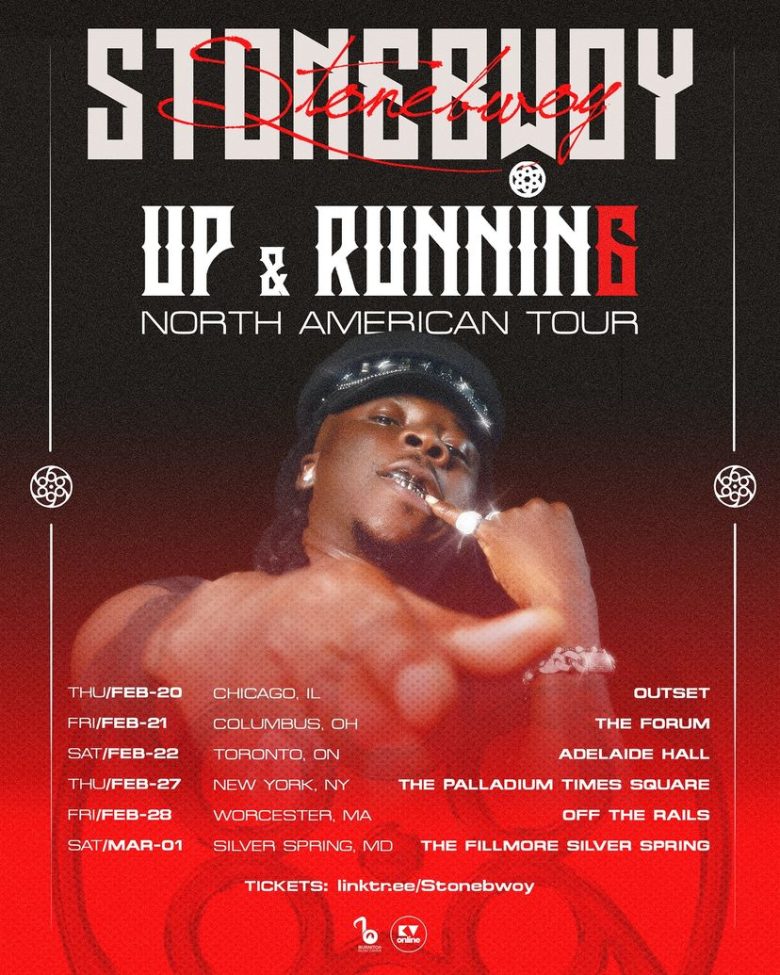 Stonebwoy - Up & Running6 North American Tour.