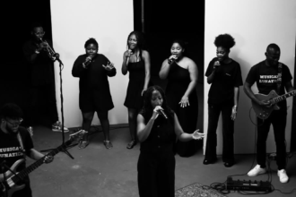 Baaba J with the Musical Lunatics. Photo Credit: Baaba J/Instagram.