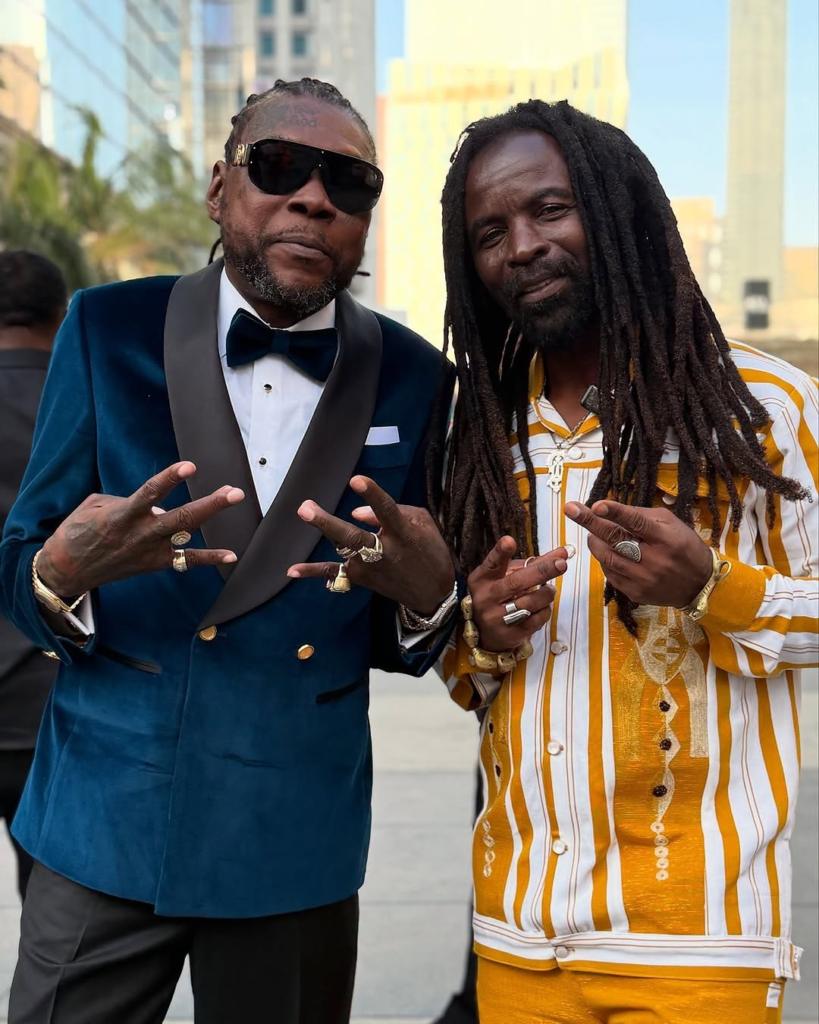 Rocky Dawni with Vybz Kartel at the 2025 Grammys. Photo Credit: Rocky Dawuni/Instagram