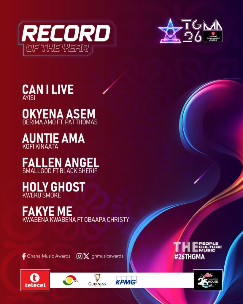 Record of the Year - TGMA 25. Credit: TGMA.