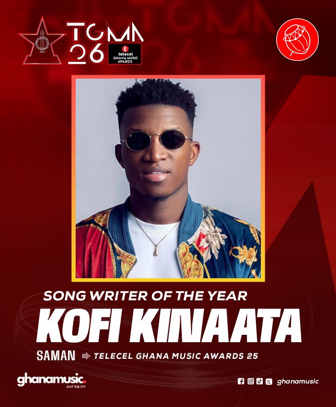 Best Songwriter of the Year - Kofi Kinaata (Saman) – Winner