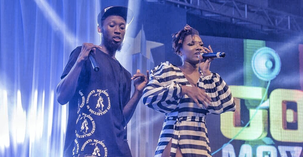 Ogee The MC with the late Ebony Reigns. Credit: Ghana Music.