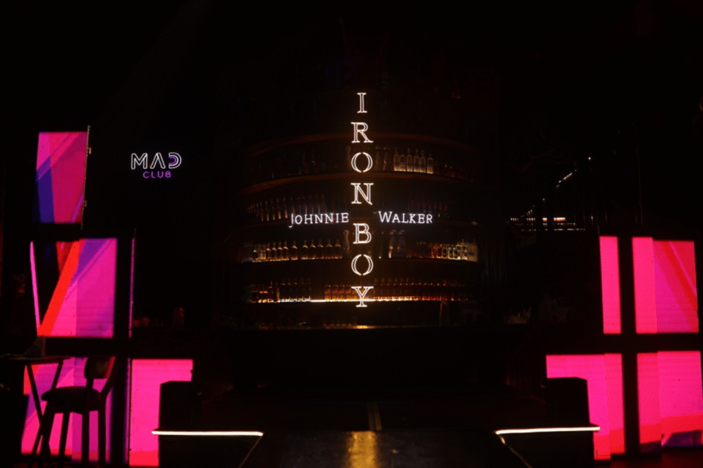 Johnnie Walker and MAD Nite Club. Credit: Sourced.