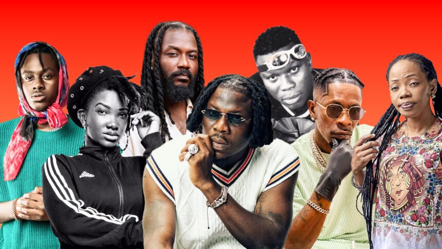 Ghanaian artistes associated with the rise of Dancehall, from Rag-Life to Afro-Dancehall. Credit: Sourced/Ghana Music.