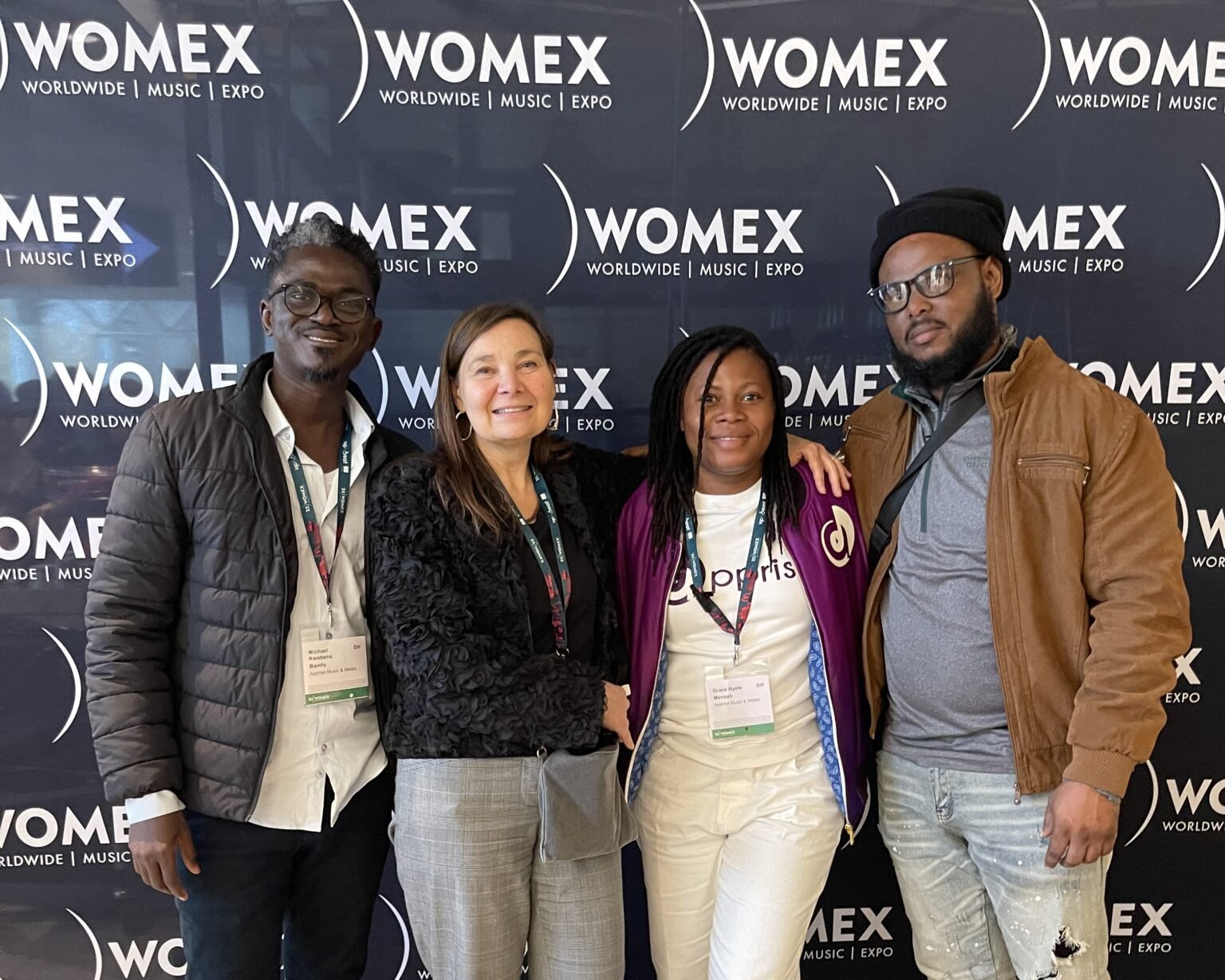 Michael Bamfo (Founder & CEO) and Grace Nyele Mensah (Operations & Publishing Lead) led the Apprise team. Photo Credit: Apprise Music