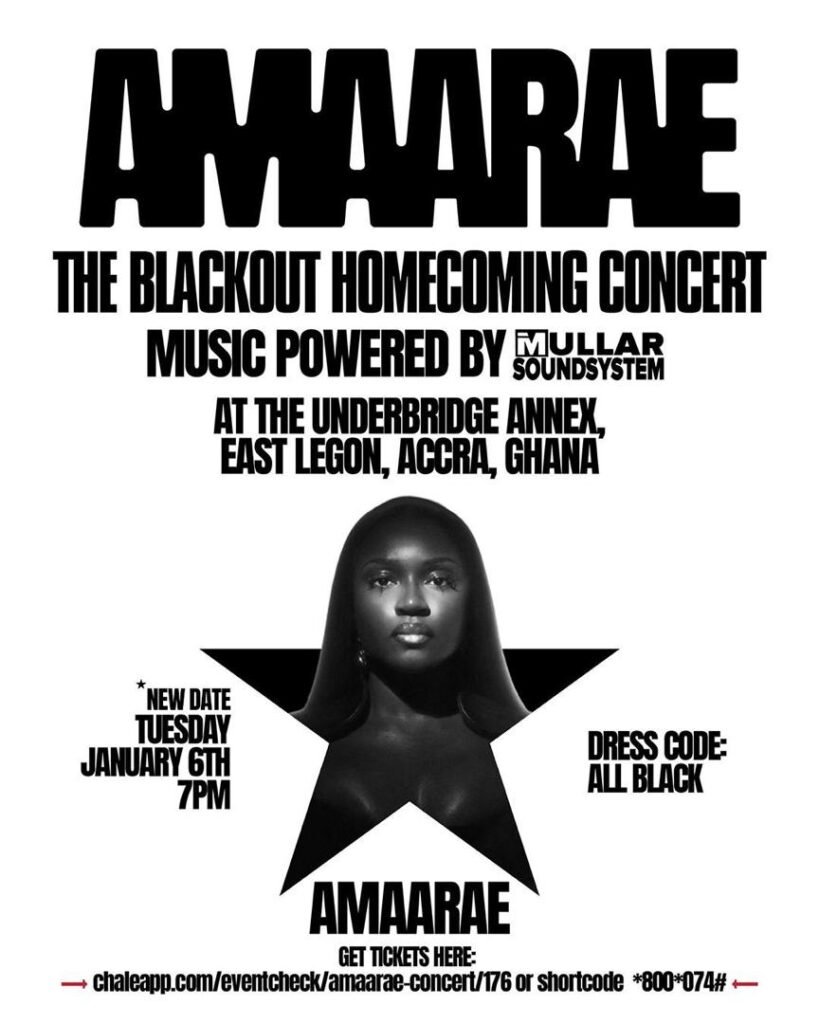 Amaarae - The Blackout Concert. Credit: Supplied.