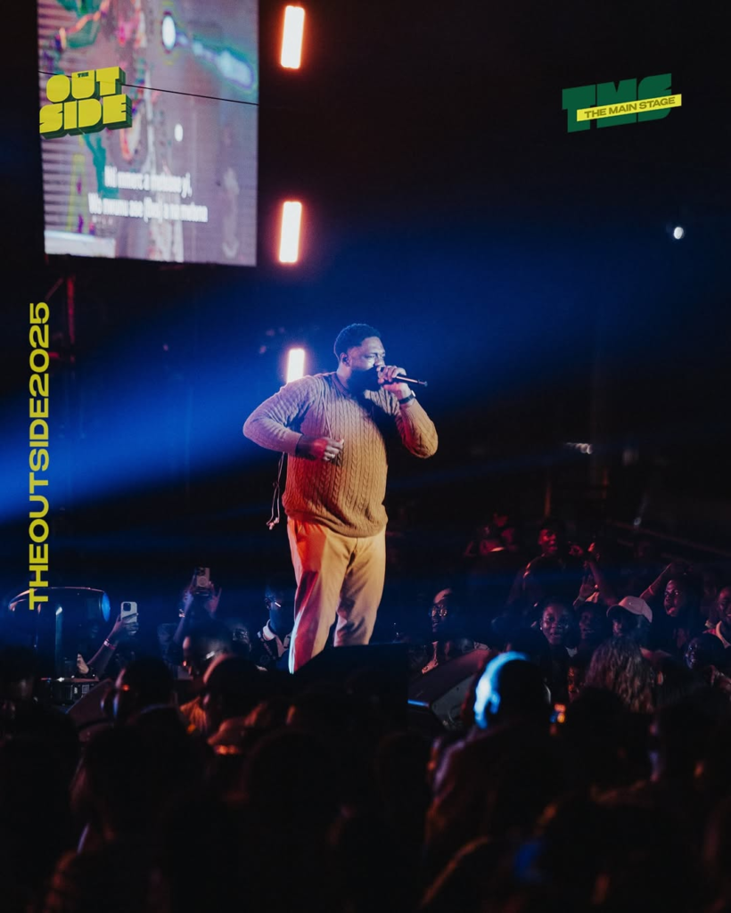 Kofi Owusu Peprah at The Outside. Photo Credit: Oasis Gathering/Instagram.