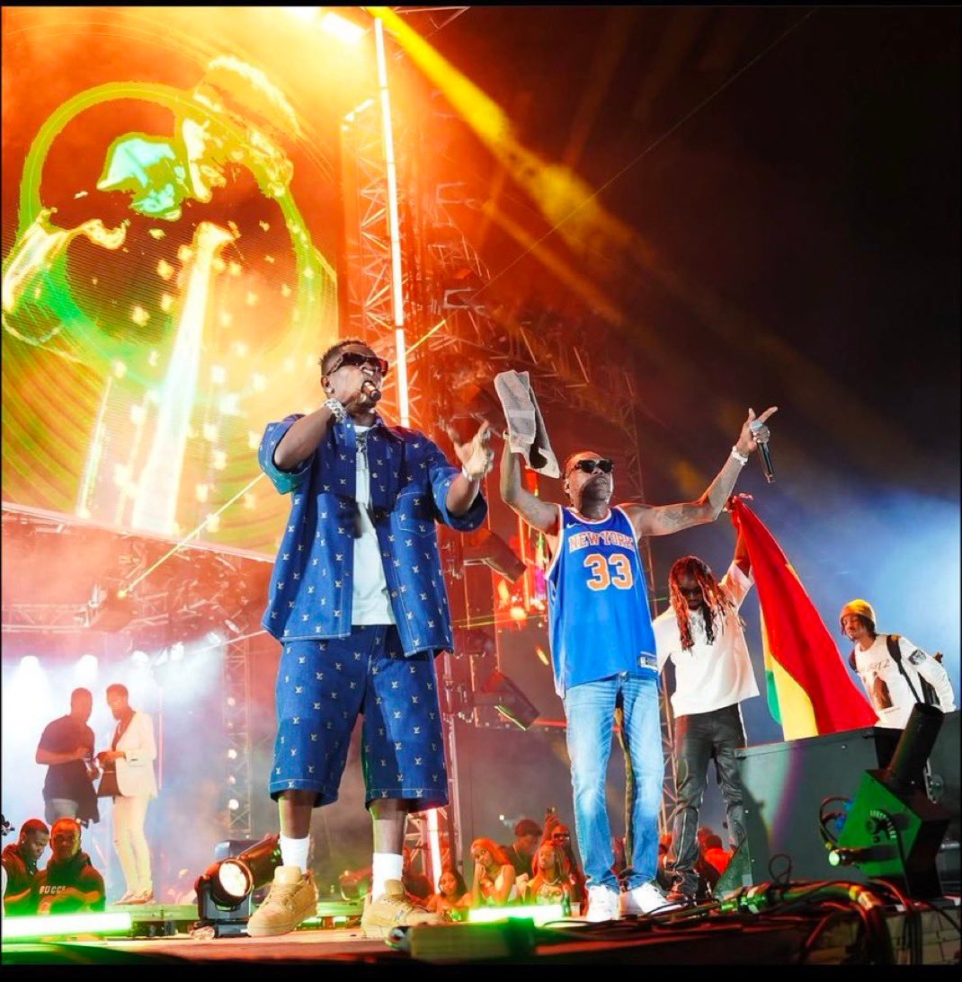 Shatta Wale & Vybz Kartel at The Freedom Street Concert. Photo Credit: Supplied